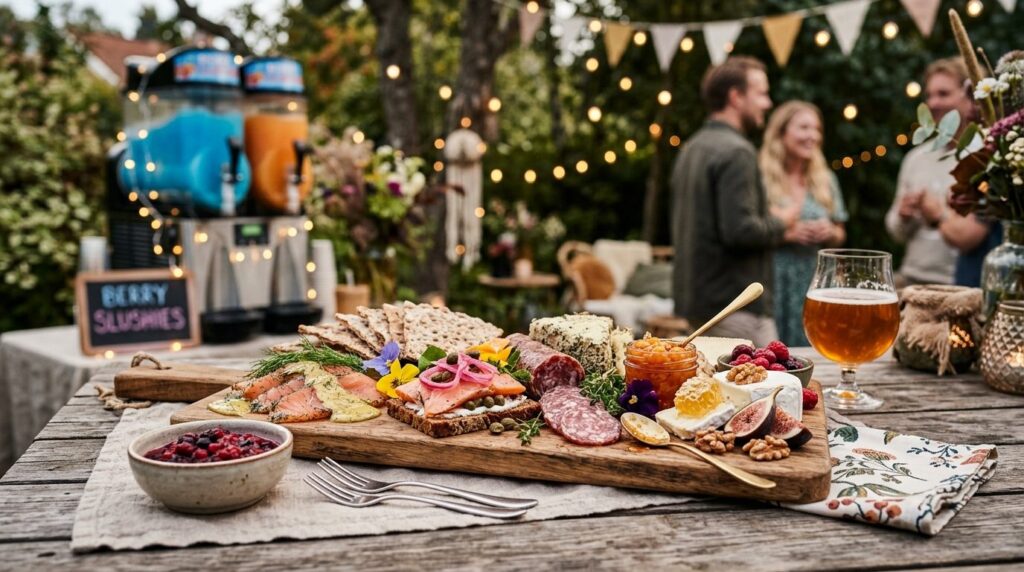 Close-up professional food photography of artisanal Nordic a